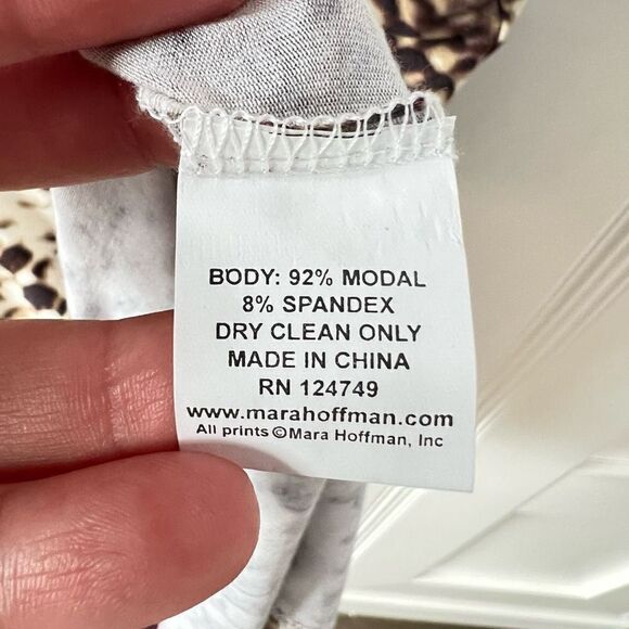 Mara Hoffman Gabriela Sand Multi One Piece Swimsuit Snake Print Sz M SPF 50 NWT - Picture 9 of 10